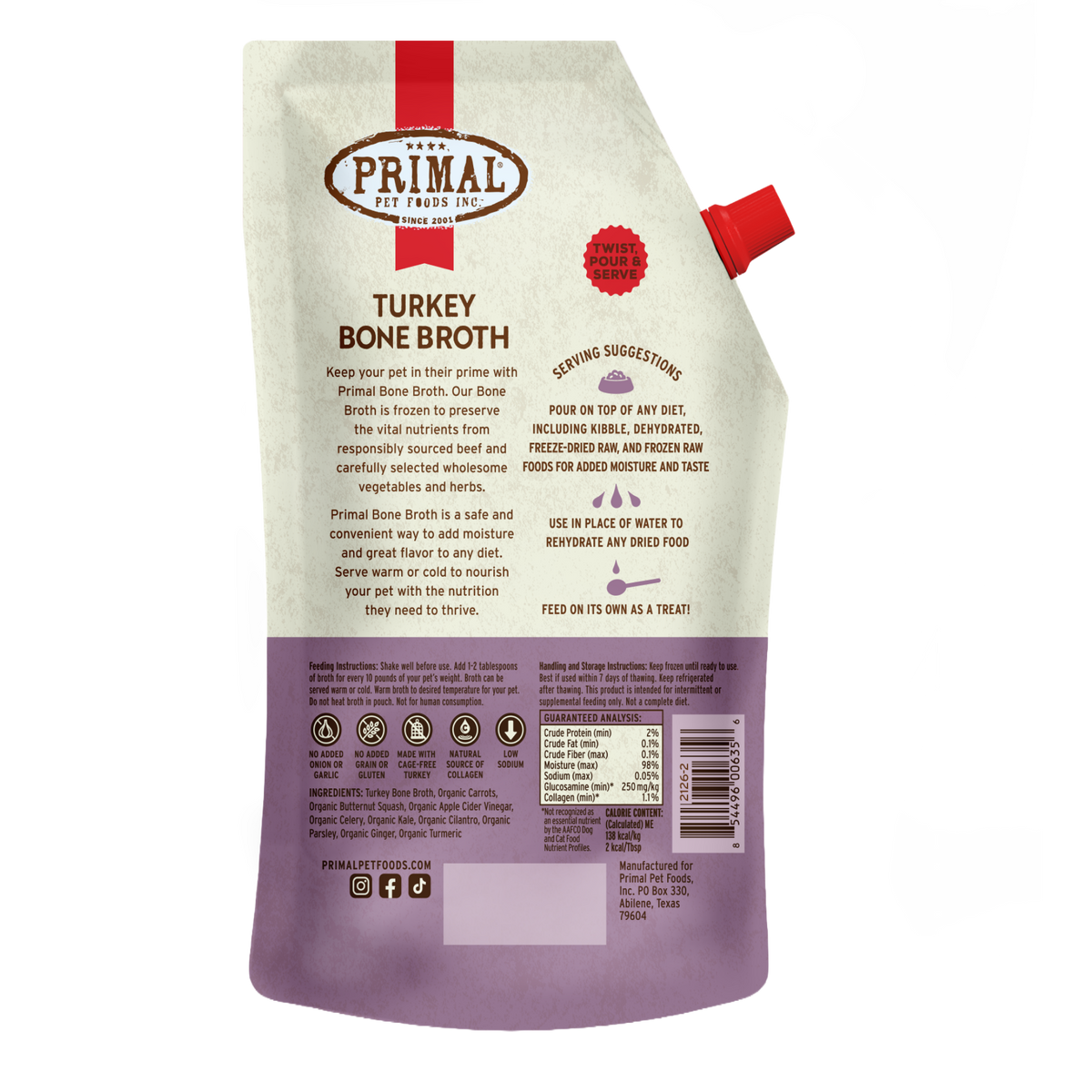 Bone Broth for Cats and Dogs - Turkey Recipe