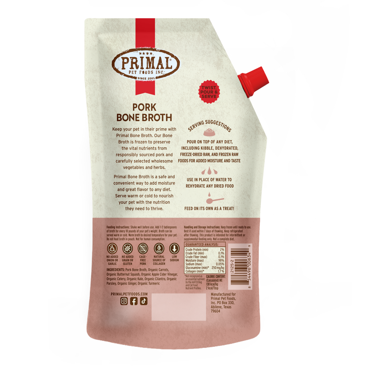 Bone Broth for Cats and Dogs - Pork Recipe