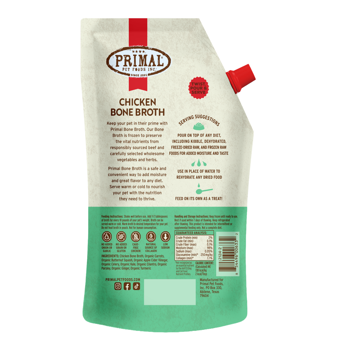 Bone Broth for Cats and Dogs - Chicken Recipe